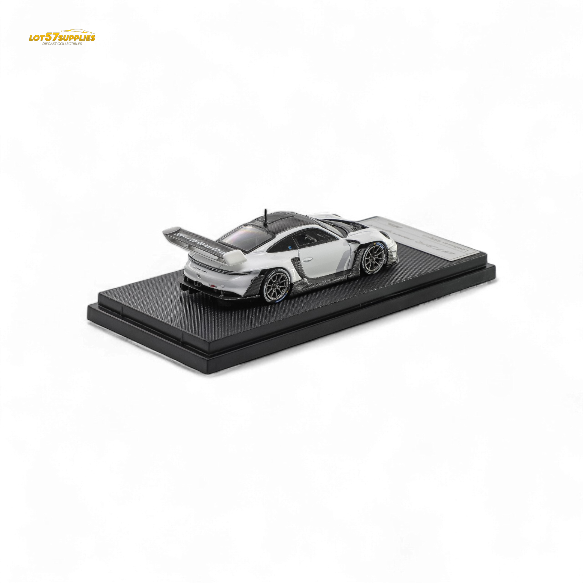 HKM Porsche 911 GT3 R Rennsport White Carbon Hood 1:64 - Evergreen Kings