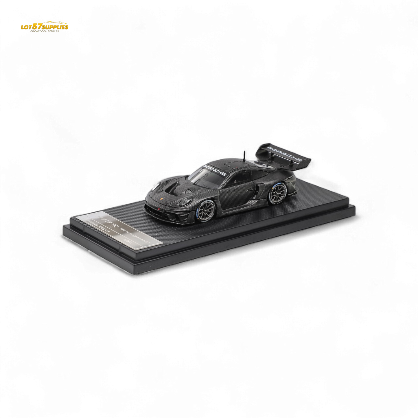 HKM Porsche 911 GT3 R Rennsport Full Carbon Black 1:64 - Evergreen Kings