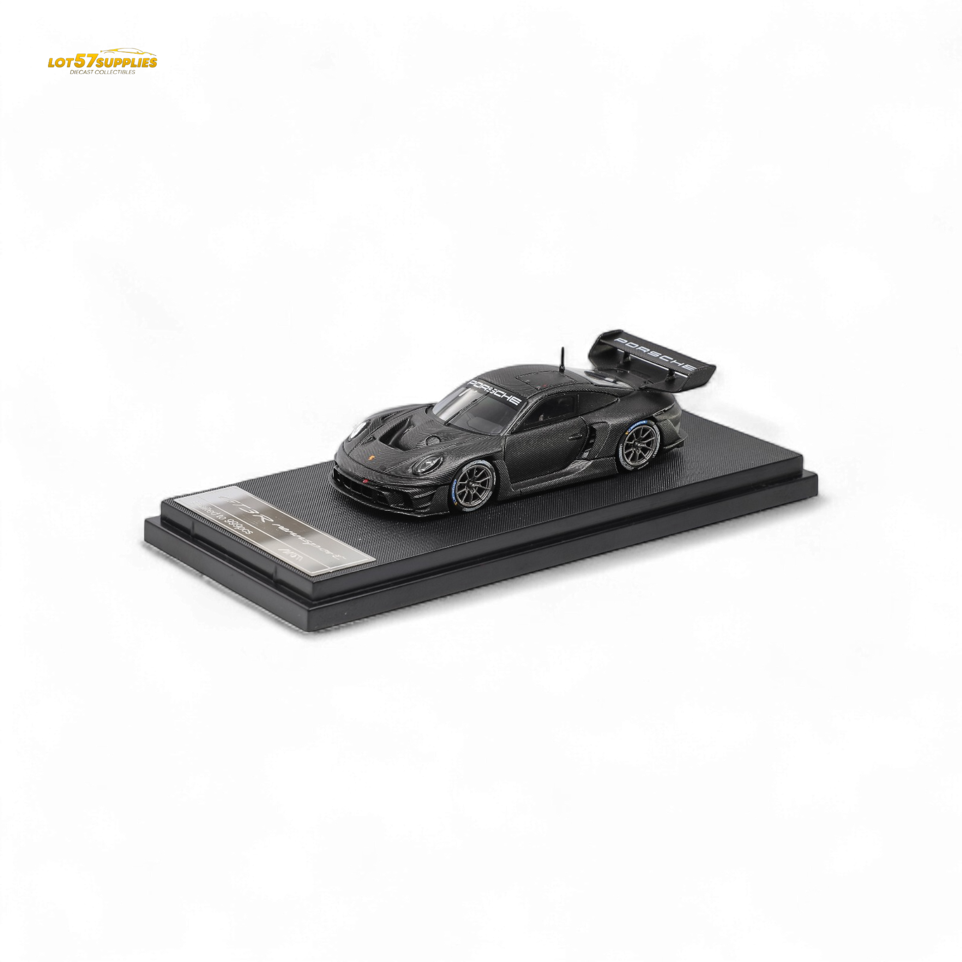HKM Porsche 911 GT3 R Rennsport Full Carbon Black 1:64 - Evergreen Kings