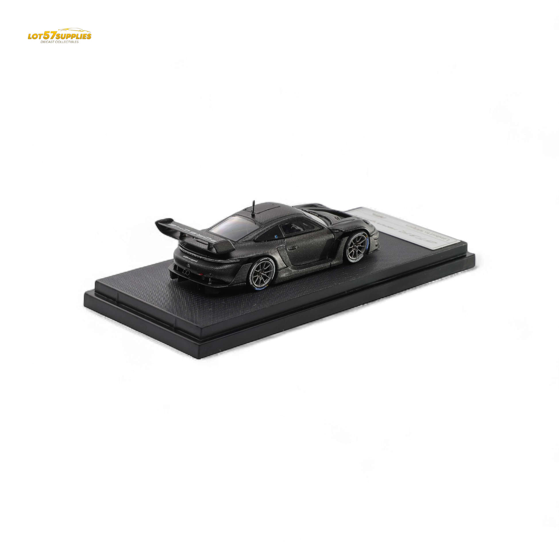HKM Porsche 911 GT3 R Rennsport Full Carbon Black 1:64 - Evergreen Kings