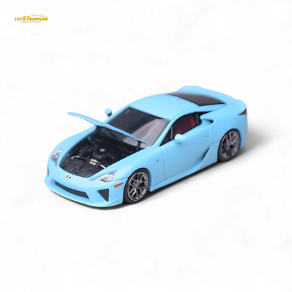 Lexus LFA Model One in Tiff Blue diecast car, 1:64 scale, detailed collectible from Lot57Supplies Diecast Shop.