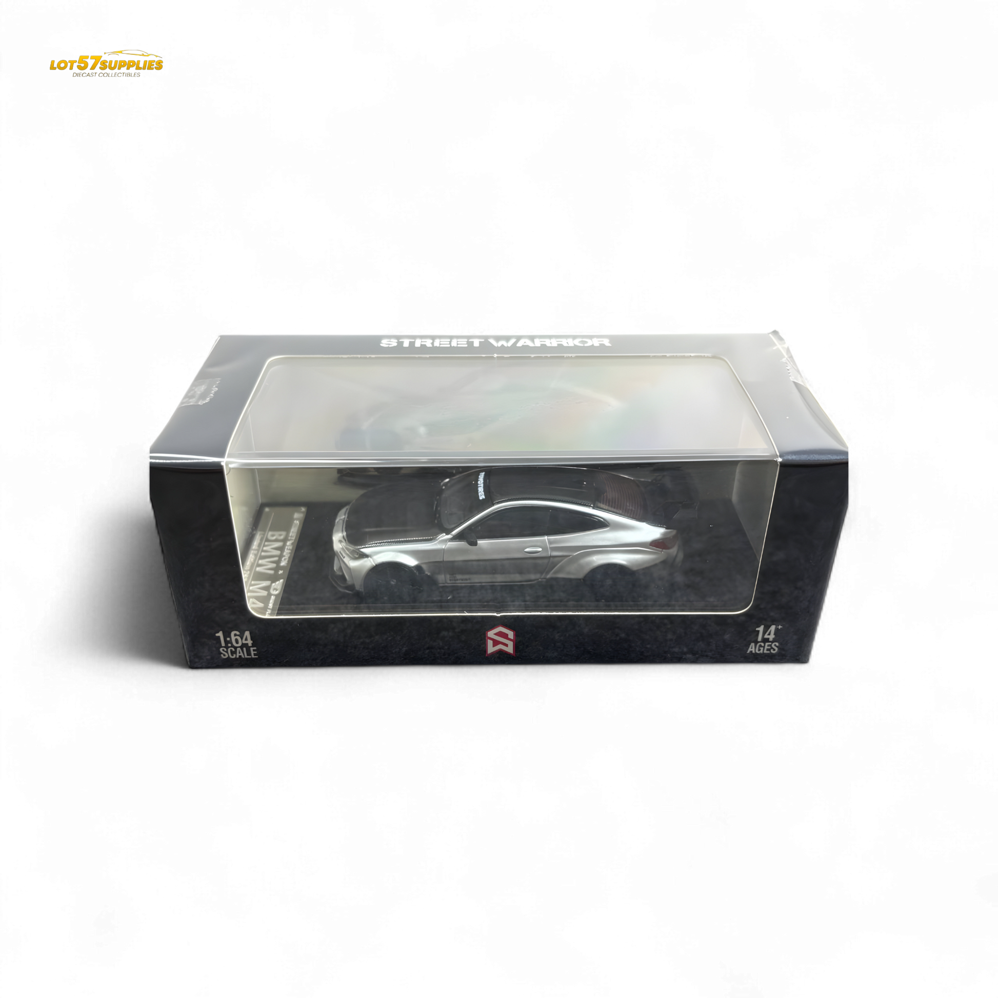 SW BMW G82 M4 Wide-Body Modified Alexander Silver 1:64 - Evergreen Kings