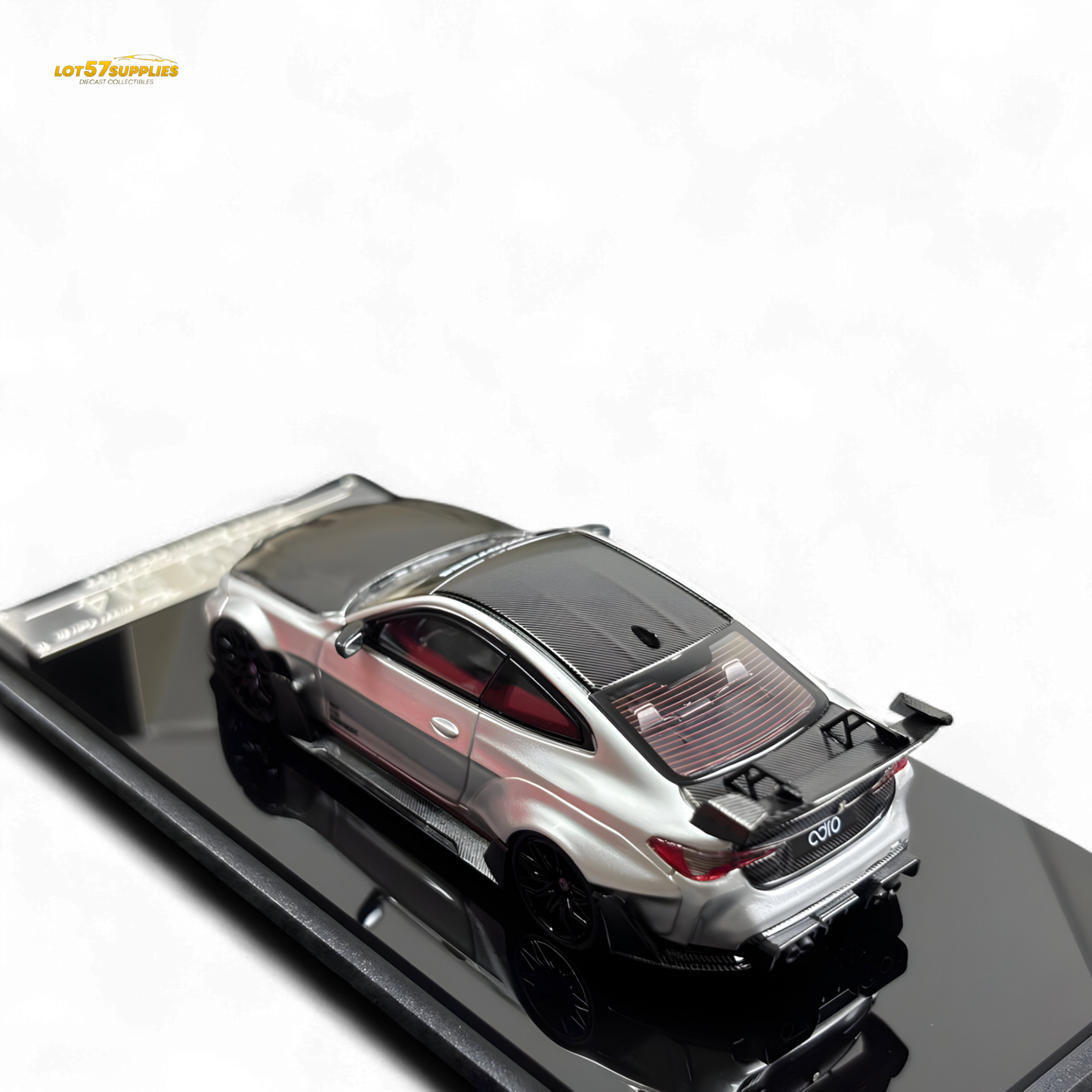 SW BMW G82 M4 Wide-Body Modified Alexander Silver 1:64 - Evergreen Kings