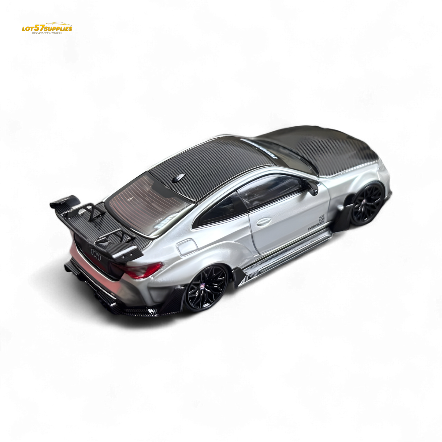 SW BMW G82 M4 Wide-Body Modified Alexander Silver 1:64 - Evergreen Kings