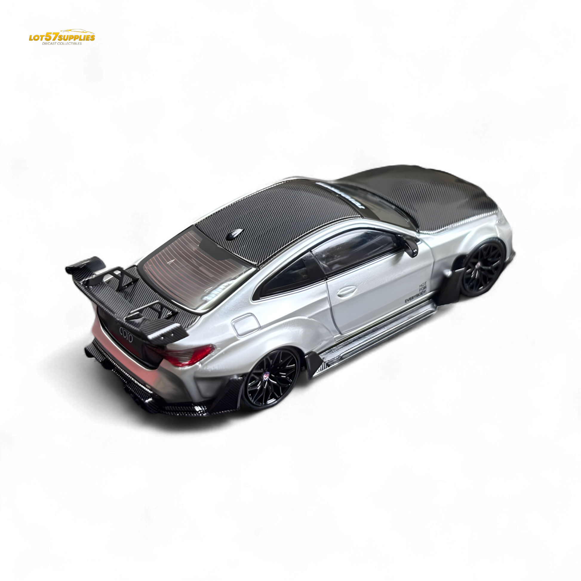 SW BMW G82 M4 Wide-Body Modified Alexander Silver 1:64 - Evergreen Kings