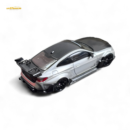 SW BMW G82 M4 Wide-Body Modified Alexander Silver 1:64 - Evergreen Kings
