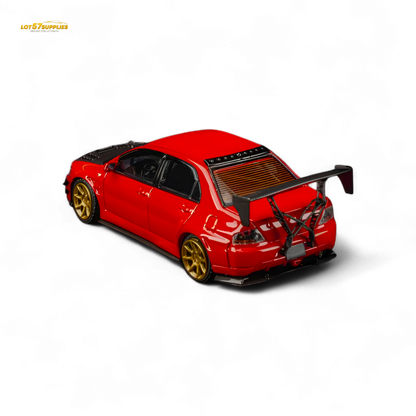 Findclassically Mitsubishi Lancer 9th Gen Red Carbon Hood 1:64 - Evergreen Kings