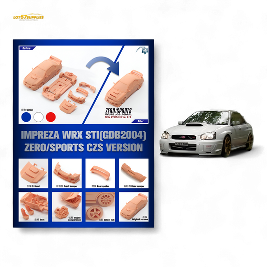 (Pre-Order) Fuji Impreza WRX STi Blobeye White 1:64 - Evergreen Kings