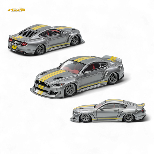 (Pre-Order) Liberty 64 Mustang Widebody Kit 1:64 - Evergreen Kings