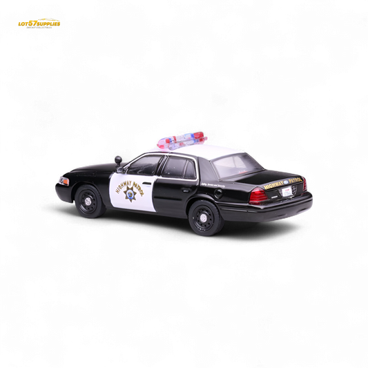 596 Ford Crown Victoria California Highway Patrol 1:64 - Evergreen Kings
