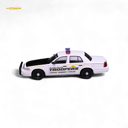 1:64 scale Ford Crown Victoria diecast model featuring Alaska State Troopers livery from Lot57Supplies Diecast Shop.