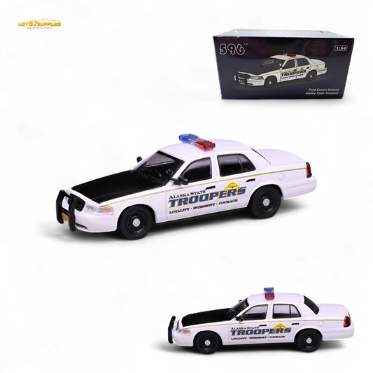 596 Ford Crown Victoria Alaska State Troopers 1:64 - Evergreen Kings