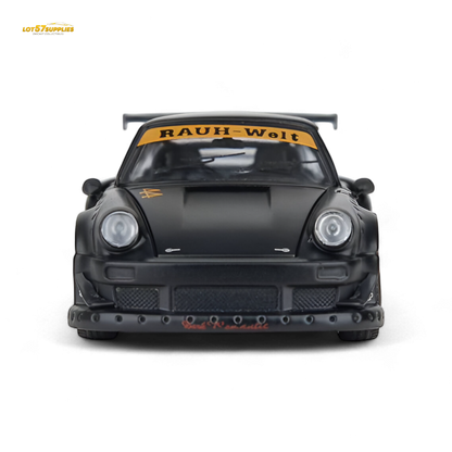 Model Model Porsche RWB 993 Stella Artois #44 Matte Black 1:64 - Evergreen Kings