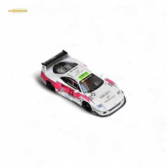Pink Ferrari Ghost Player LBWK F40 diecast car #23 in 1:64 scale, detailed miniature model from Lot57Supplies Diecast Shop