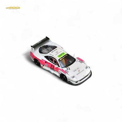 Pink Ferrari Ghost Player LBWK F40 #23 diecast model by Lot57Supplies featuring detailed design and vibrant color.