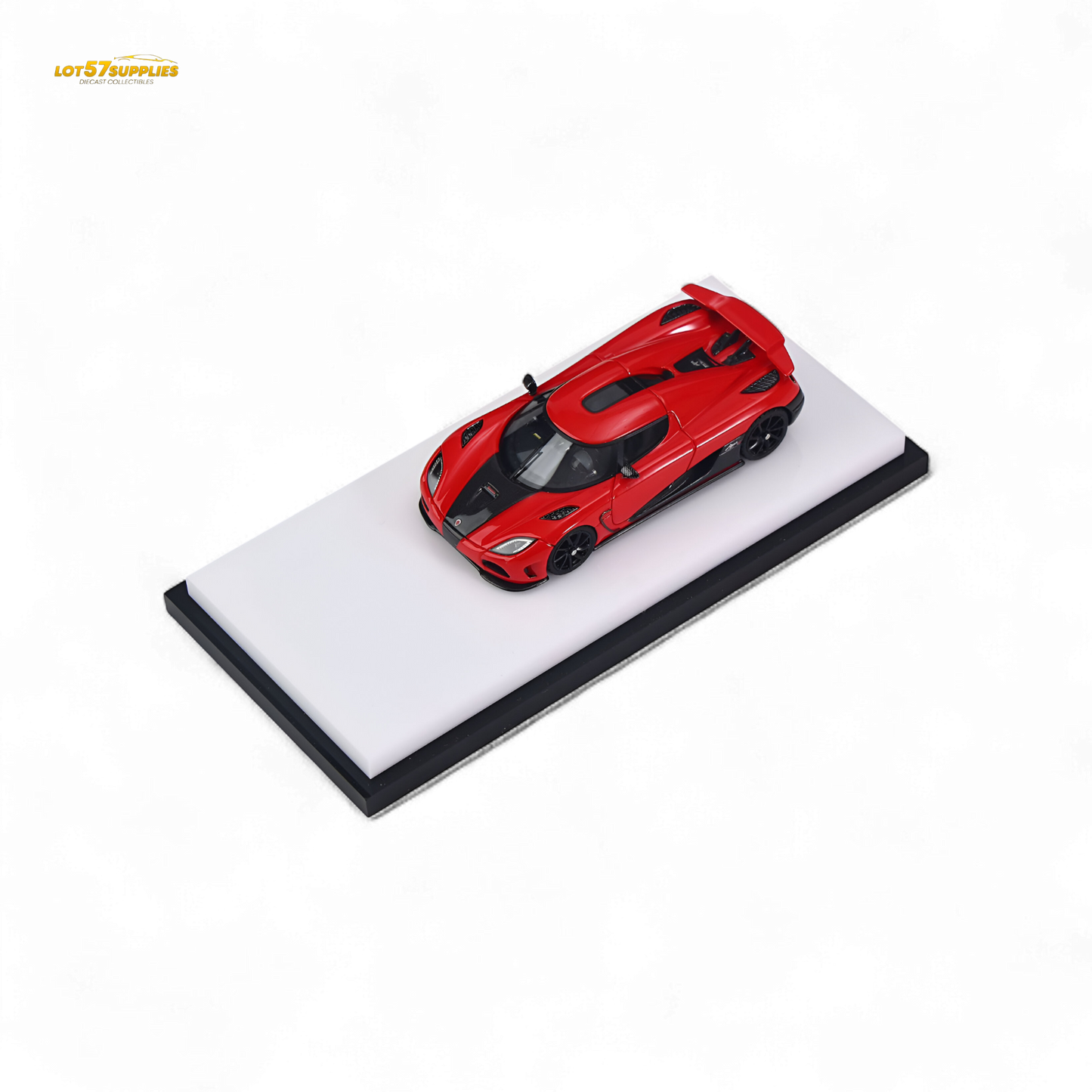 Red Lot57Supplies Diecast Shop Agera R 1:64 scale model car, detailed miniature replica of the Agera R by Lot57Supplies Diecast Shop