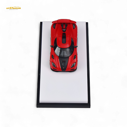 Red VMB Agera R 1:64 scale diecast car from Lot57Supplies Diecast Shop featuring detailed design and vibrant color.