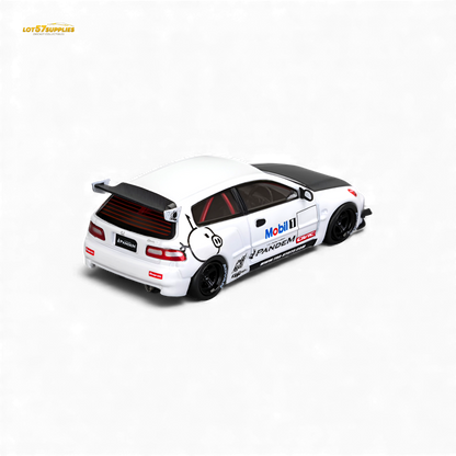 Pre-order diecast Honda Civic EG6 model in Mobil 1 livery, 1:64 scale by Lot57Supplies Diecast Shop.