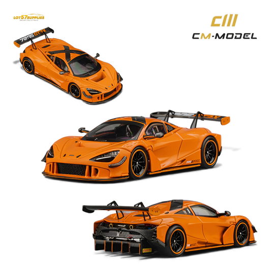(Pre-Order) CM Model McLaren 720S GT3X Papaya Orange 1:64 - Evergreen Kings