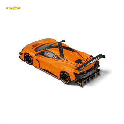 Pre-order CM Model McLaren 720S GT3X diecast car in Papaya Orange, 1:64 scale, detailed collectible from Lot57Supplies Diecast Shop