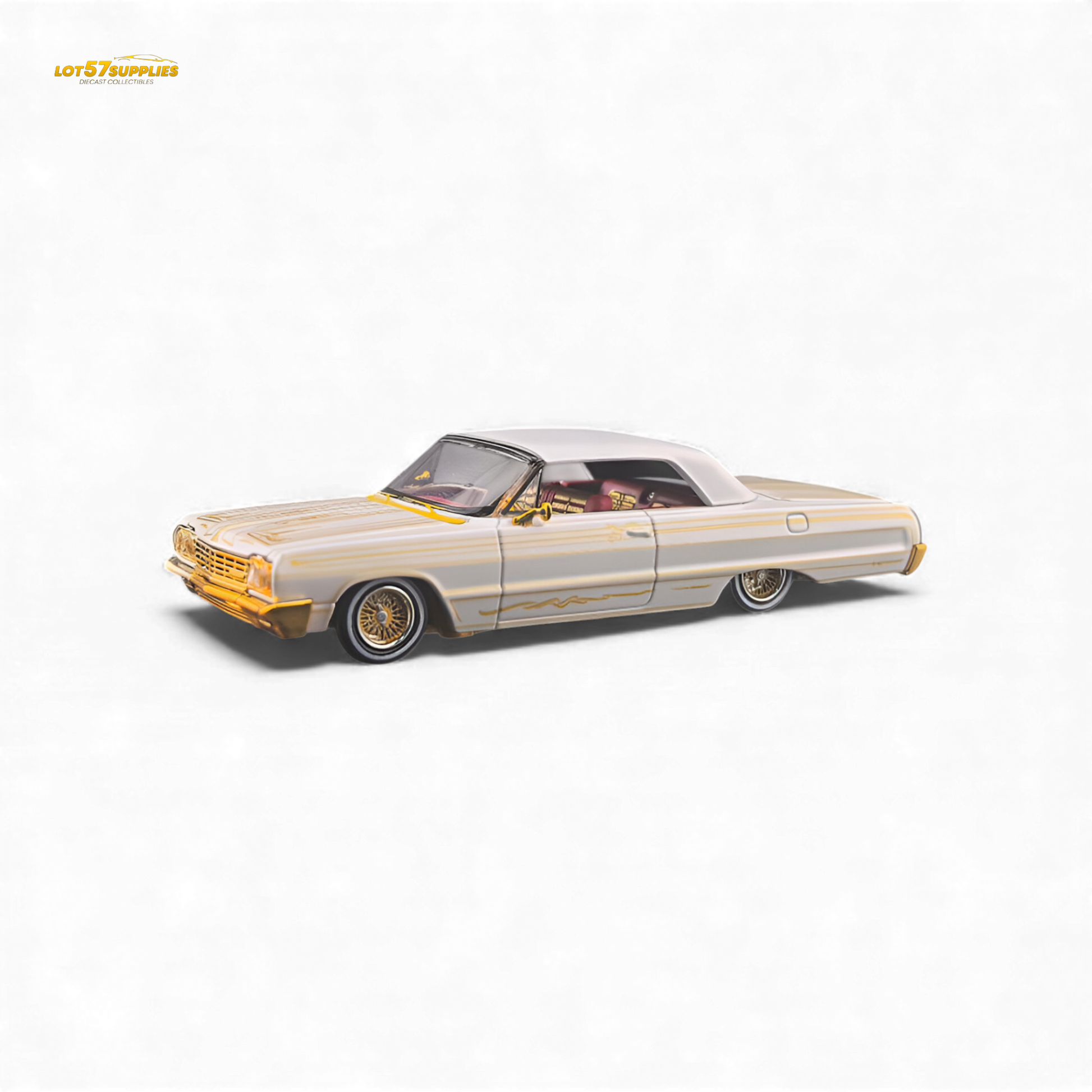 Fine Works64 Chevrolet Impala Metallic Platinum 1:64 - Evergreen Kings
