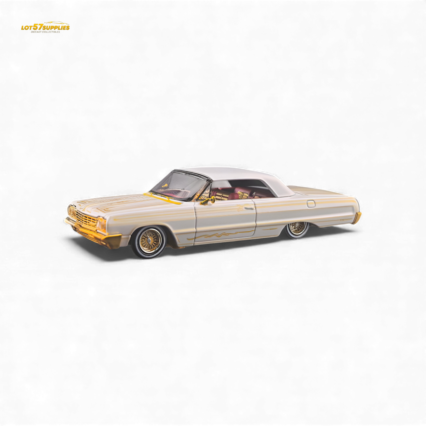 Fine Works64 Chevrolet Impala Metallic Platinum Luxury 1:64 - Evergreen Kings