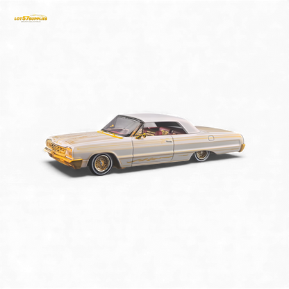 Fine Works64 Chevrolet Impala Metallic Platinum Luxury 1:64 - Evergreen Kings