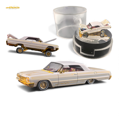 Fine Works64 Chevrolet Impala Metallic Platinum Luxury 1:64 - Evergreen Kings