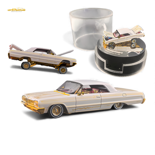 Fine Works64 Chevrolet Impala Metallic Platinum Luxury 1:64 - Evergreen Kings