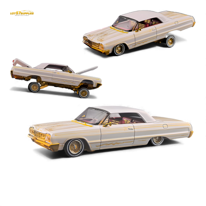 Fine Works64 Chevrolet Impala Metallic Platinum 1:64 - Evergreen Kings