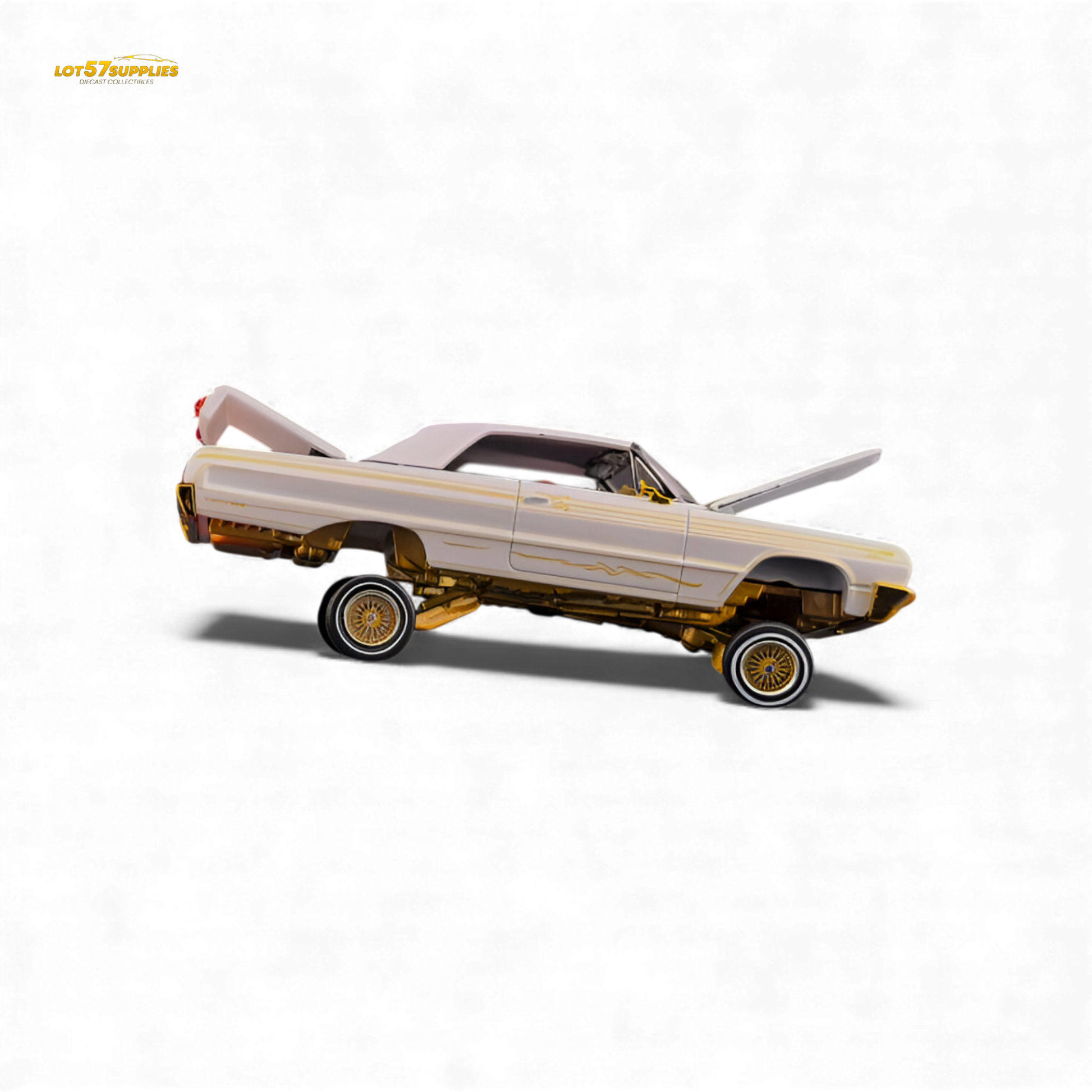 Fine Works64 Chevrolet Impala Metallic Platinum Luxury 1:64 - Evergreen Kings