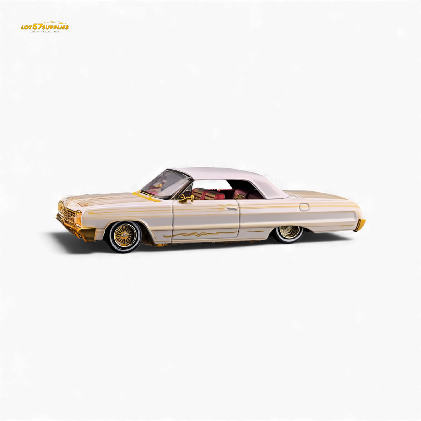 Fine Works64 Chevrolet Impala Metallic Platinum Luxury 1:64 - Evergreen Kings