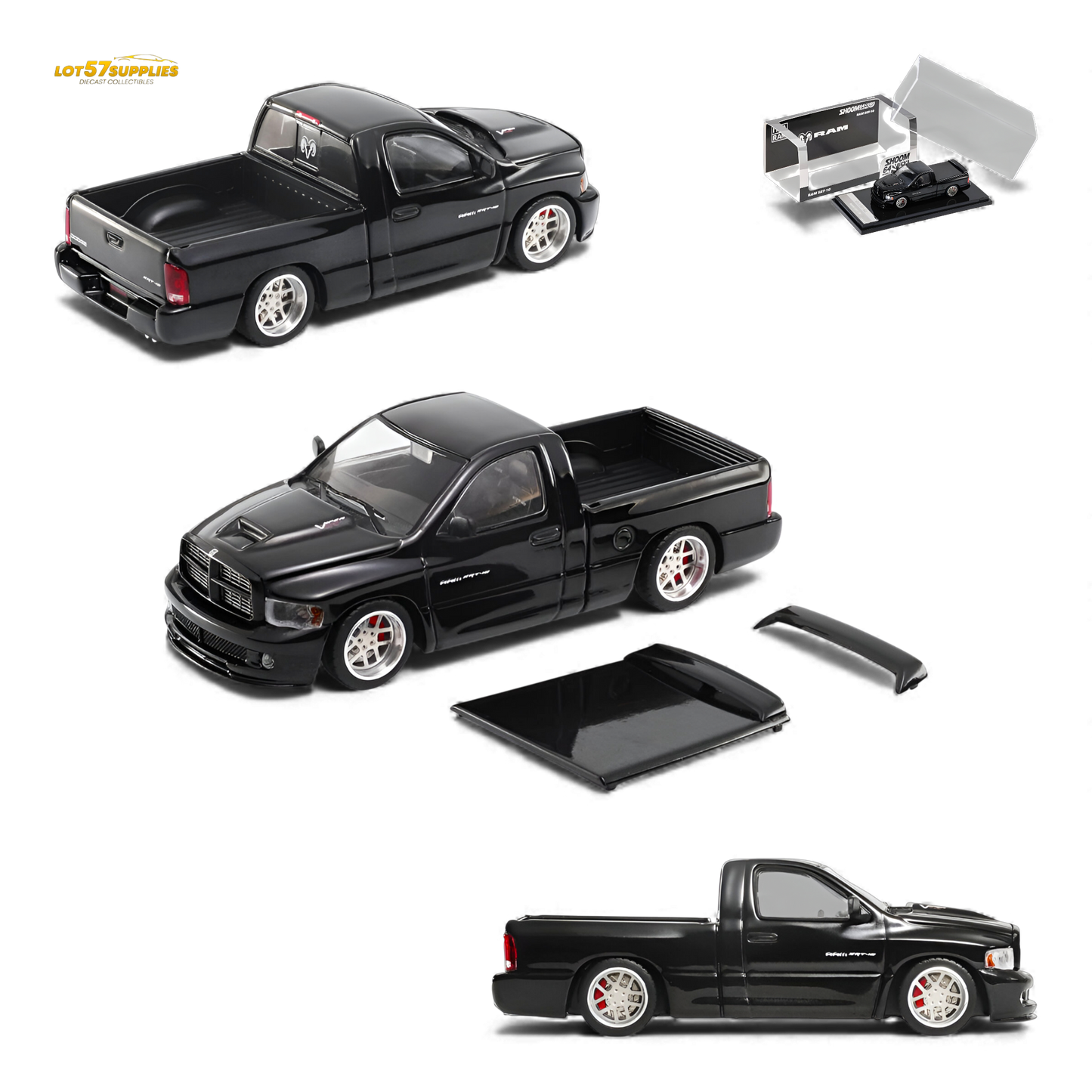 GCD Dodge RAM SRT-10 Black 1:64 - Evergreen Kings