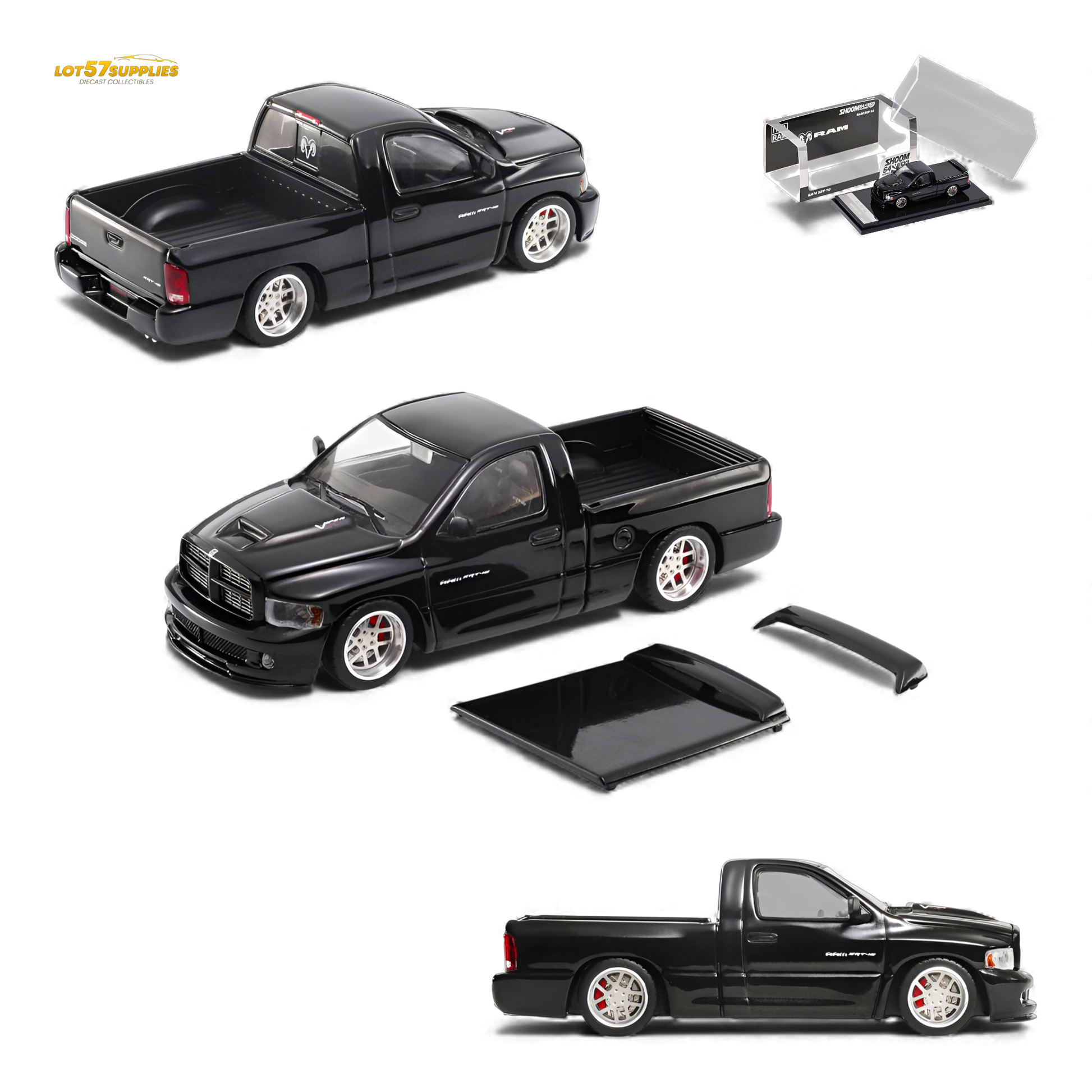 GCD Dodge RAM SRT-10 Black 1:64 - Evergreen Kings
