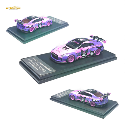 Pink and purple Nissan GTR 1:64 diecast model, part of the MC LB GTR 1.5 Version series from Lot57Supplies Diecast Shop.