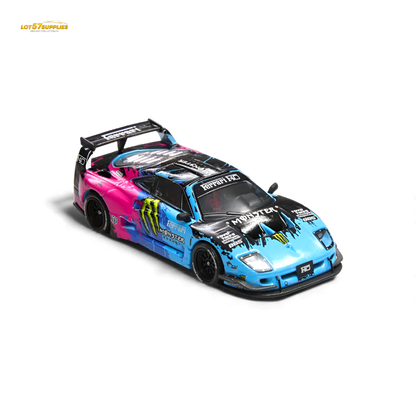Detailed image of a 1:64 scale Ferrari Demon King Auto F40 LB-Works Monster Livery diecast model by Lot57Supplies.