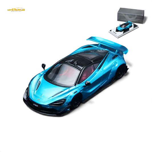 (Pre-Order) SC McLaren 720S Bright Blue 1:64 - Evergreen Kings