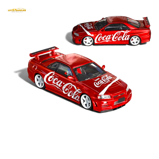 (Pre-Order) Fuji Nissan Skyline R34 GT-R Nismo Z-Tune Coca Cola 1:64 - Evergreen Kings