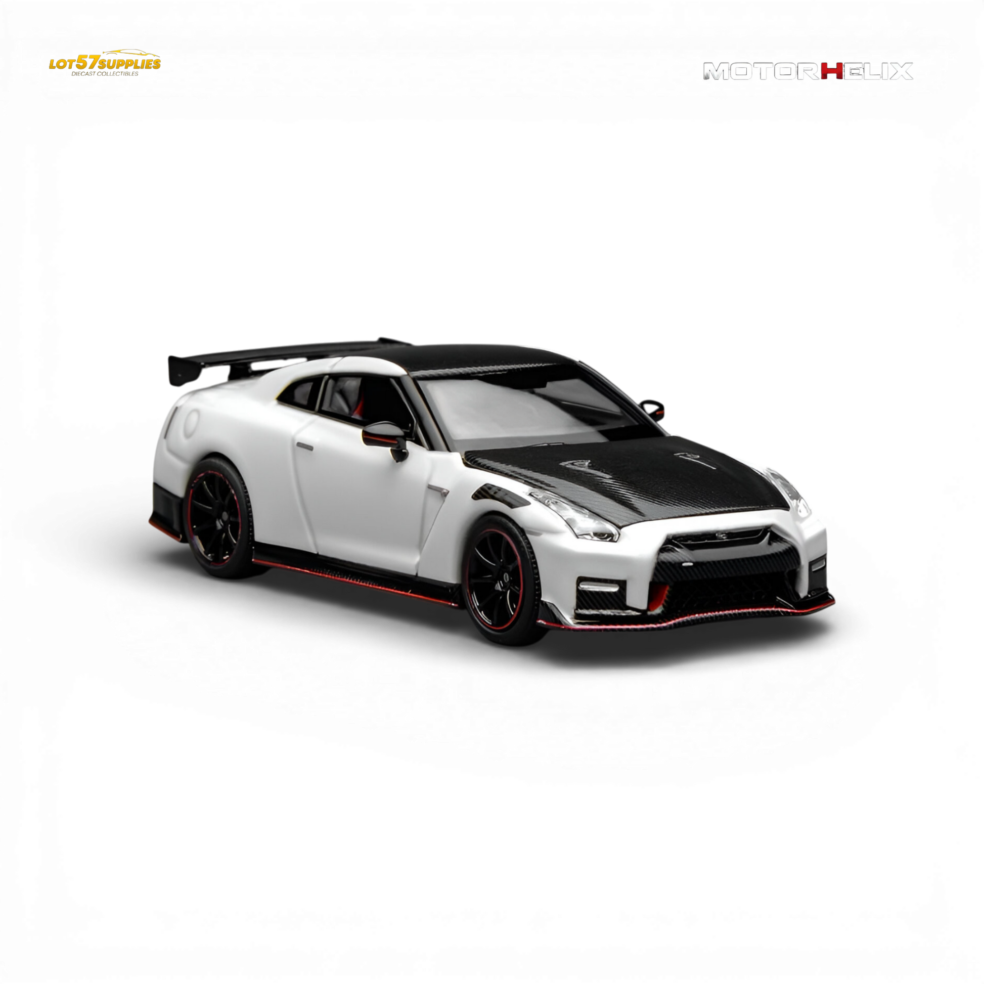 Pre-order Nissan GT-R NISMO R35 diecast model by Lot57Supplies, detailed 1:64 scale Nissan car for collectors.