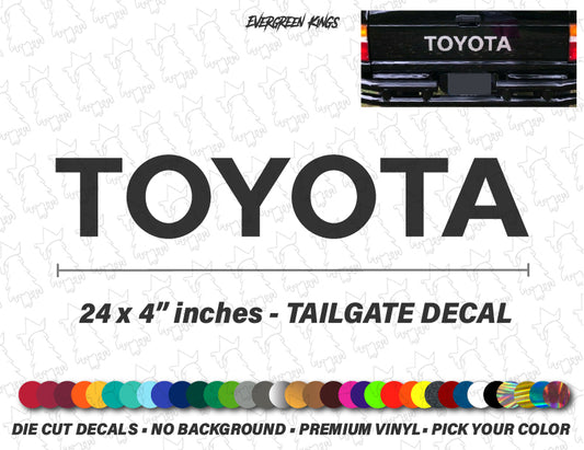 Toyota Tailgate Decal - Universal 24 Inch