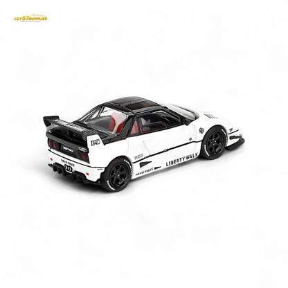 White Mini-GT Mazda AZ-1 Liberty Walk LB40 diecast model car, 1:64 scale, detailed miniature from Lot57Supplies Diecast Shop