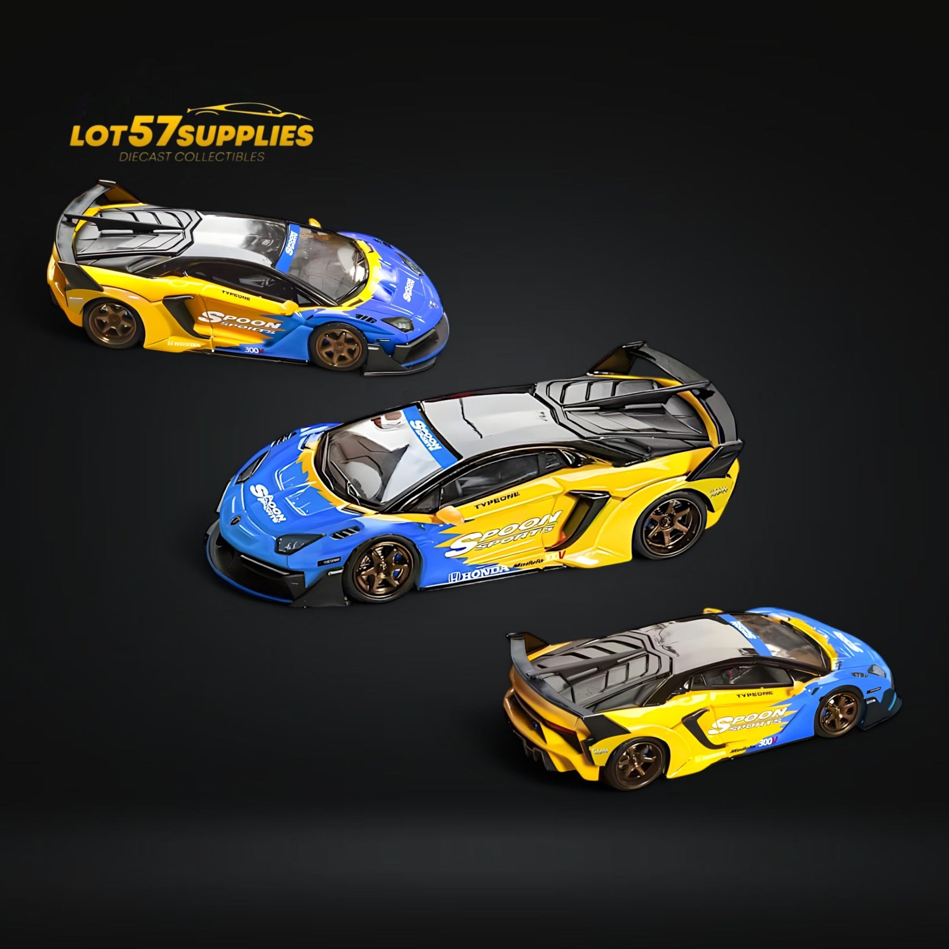 Star Model 1:64 Lamborghini Aventador LBWK LP700-4 GT EVO in Spoon Livery 1:64 - Evergreen Kings