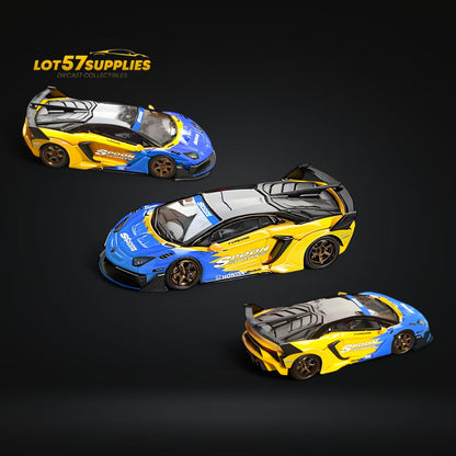 Star Model 1:64 Lamborghini Aventador LBWK LP700-4 GT EVO in Spoon Livery 1:64 - Evergreen Kings