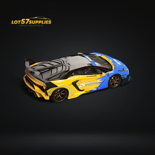Star Model 1:64 Lamborghini Aventador LBWK LP700-4 GT EVO in Spoon Livery 1:64 - Evergreen Kings