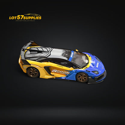 Star Model 1:64 Lamborghini Aventador LBWK LP700-4 GT EVO in Spoon Livery 1:64 - Evergreen Kings