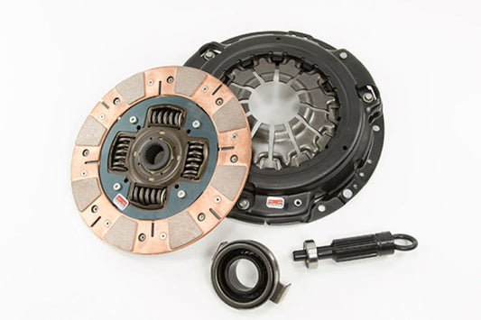 FR SPORT Competition Clutch Stage 3.5 segmented ceramic clutch kit for 90-91 Honda Integra and 88-91 CRX, includes pressure plate and disc.