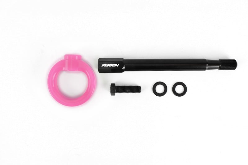 Perrin [08-14 WRX/STI] Tow Hook Kit Front - Hyper Pink | PSP-BDY-231HP - Evergreen Kings