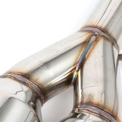 BLOX Racing T304 Muffler Delete / Axle Back - 2022+ WRX 4.0"