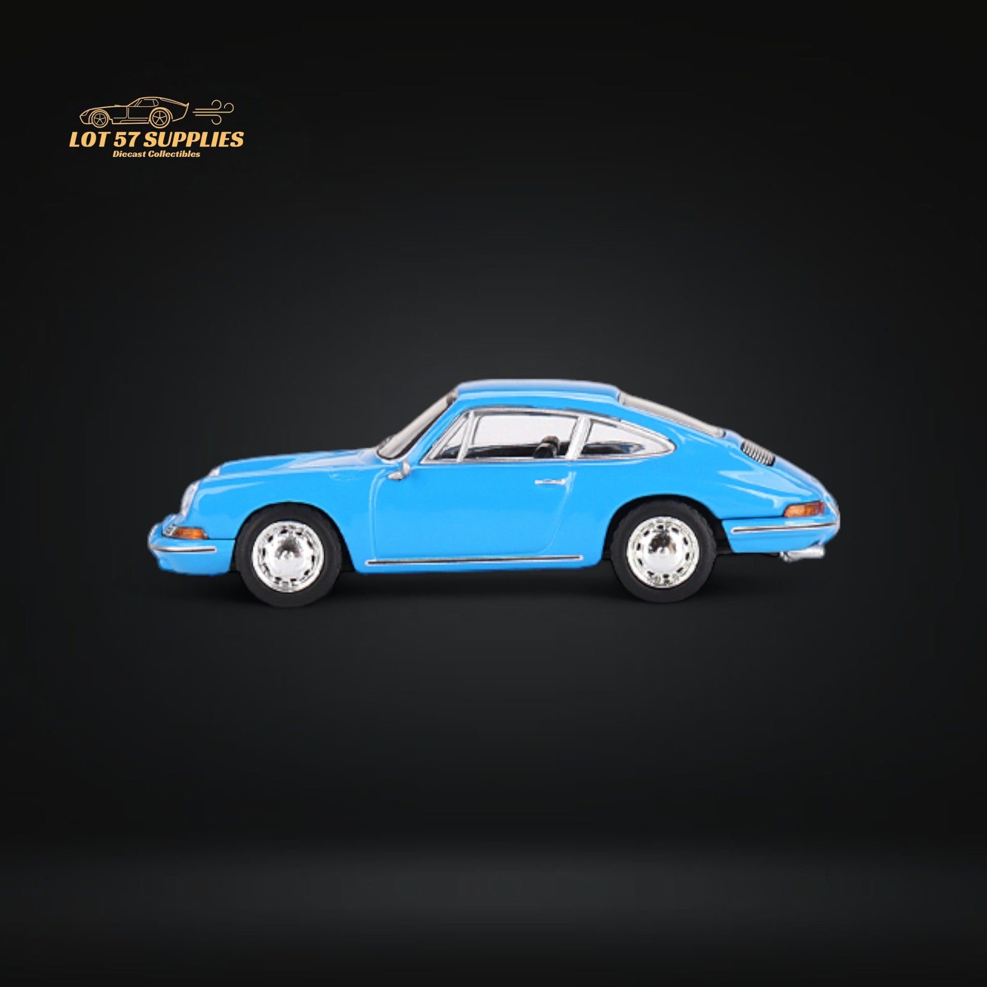 Mini-GT Porsche 901 1963 diecast model in Quickblau color, 1:64 scale, detailed Porsche collectible by Lot57Supplies Diecast Shop