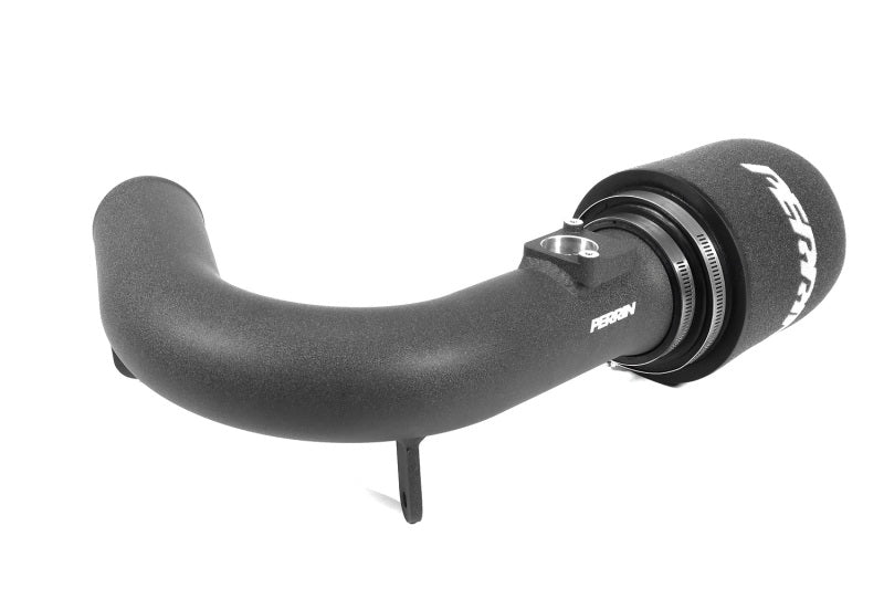 JDMuscle Perrin 22-25 WRX black cold air intake showing sleek intake pipe and filter for enhanced engine airflow